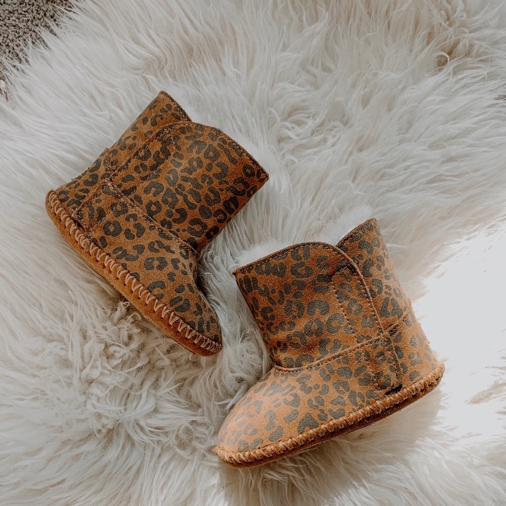 UGG Toddler Cheetah Fur Lined Boot